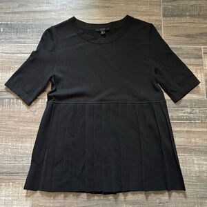 COS Short Sleeve Pleated Blouse Top